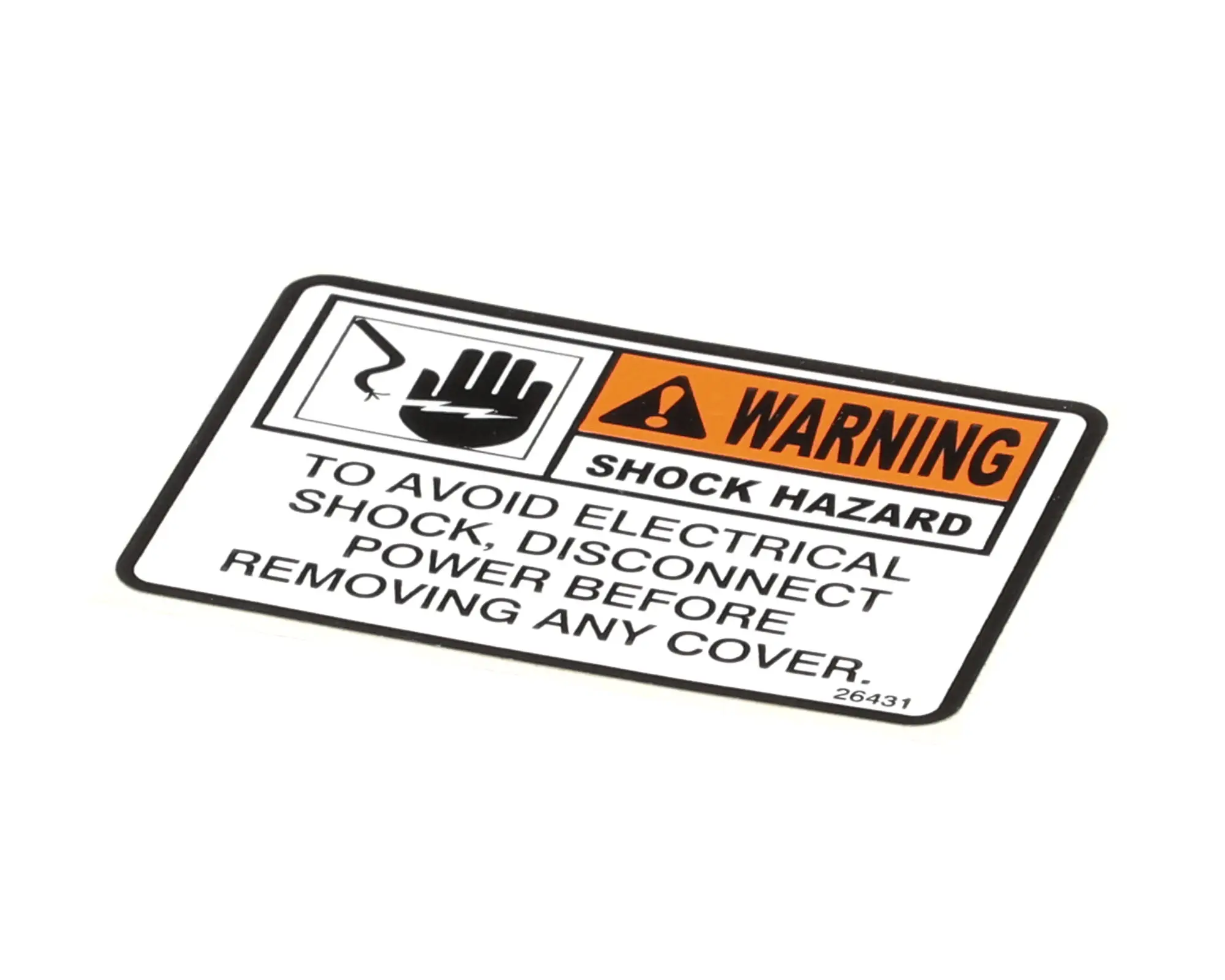 Henny Penny 26431 Label Warning Shock Hazard, HPS26431