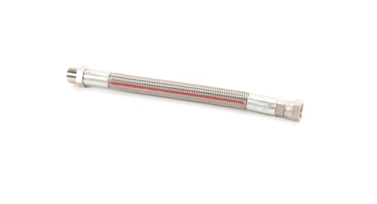 Pitco 60132201 Hose, PTFE Swivel, Braided Stainless, FxMPT